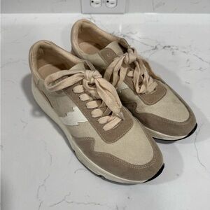 Women's Beige and Brown Sneakers